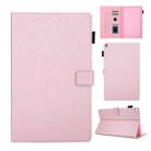 Hair Silky Texture Solid Color Horizontal Flip Leather Case with Holder & Card Slots & Photo Frame & Anti-Skid Strip For Amazon Kindle Fire HD10 2015 / 2017 / 2019(Rose Gold) - 1