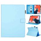 Hair Silky Texture Solid Color Horizontal Flip Leather Case with Holder & Card Slots & Photo Frame & Anti-Skid Strip For iPad Pro 11 inch(Blue) - 1