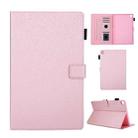Hair Silky Texture Solid Color Horizontal Flip Leather Case with Holder & Card Slots & Photo Frame & Anti-Skid Strip For Samsung Galaxy Tab A 10.1 (2019) T510 / T515(Rose Gold) - 1