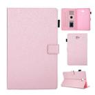 Hair Silky Texture Solid Color Horizontal Flip Leather Case with Holder & Card Slots & Photo Frame & Anti-Skid Strip For Samsung Galaxy Tab A 10.1 / T580(Rose Gold) - 1