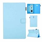 Hair Silky Texture Solid Color Horizontal Flip Leather Case with Holder & Card Slots & Photo Frame & Anti-Skid Strip For Samsung Galaxy Tab A 10.5 T590(Blue) - 1