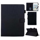 Hair Silky Texture Solid Color Horizontal Flip Leather Case with Holder & Card Slots & Photo Frame & Anti-Skid Strip, Specification:7 inch(Black) - 1