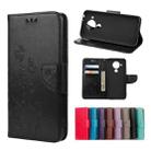 For Nokia 5.4 Butterfly Flower Pattern Horizontal Flip Leather Case with Holder & Card Slots & Wallet(Black) - 1