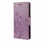 For Xiaomi Poco F3 Butterfly Flower Pattern Horizontal Flip Leather Case with Holder & Card Slots & Wallet(Light Purple) - 2