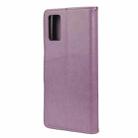 For Xiaomi Poco F3 Butterfly Flower Pattern Horizontal Flip Leather Case with Holder & Card Slots & Wallet(Light Purple) - 3