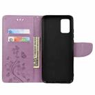 For Xiaomi Poco F3 Butterfly Flower Pattern Horizontal Flip Leather Case with Holder & Card Slots & Wallet(Light Purple) - 4