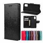 For Xiaomi Poco F3 Butterfly Flower Pattern Horizontal Flip Leather Case with Holder & Card Slots & Wallet(Black) - 1