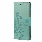 For Xiaomi Poco F3 Butterfly Flower Pattern Horizontal Flip Leather Case with Holder & Card Slots & Wallet(Green) - 2