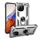 For Xiaomi Mi 11 Pro Shockproof TPU + PC Protective Case with 360 Degree Rotating Holder(Silver) - 1