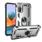 For Xiaomi Redmi Note 10 Pro Max Shockproof TPU + PC Protective Case with 360 Degree Rotating Holder(Silver) - 1
