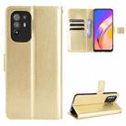 For OPPO A94 5G / Reno5 Z 5G / F19 Pro+ 5G Crazy Horse Texture Horizontal Flip Leather Case with Holder & Card Slots & Lanyard(Gold) - 1