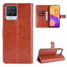 For OPPO Realme 8 4G / Realme 8 Pro 4G Crazy Horse Texture Horizontal Flip Leather Case with Holder & Card Slots & Lanyard(Brown) - 1