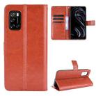 For Rakuten Big S Crazy Horse Texture Horizontal Flip Leather Case with Holder & Card Slots & Lanyard(Brown) - 1