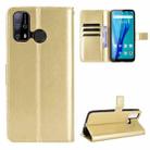 For Oukitel C23 Pro Crazy Horse Texture Horizontal Flip Leather Case with Holder & Card Slots & Lanyard(Gold) - 1