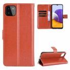 For Samsung Galaxy A22 5G Crazy Horse Texture Horizontal Flip Leather Case with Holder & Card Slots & Lanyard(Brown) - 1
