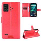 For UMIDIGI Bison GT Crazy Horse Texture Horizontal Flip Leather Case with Holder & Card Slots & Lanyard(Red) - 1