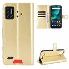 For UMIDIGI Bison GT Crazy Horse Texture Horizontal Flip Leather Case with Holder & Card Slots & Lanyard(Gold) - 1