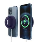 Handheld Magsafe Wireless Charger Silicone Protective Case(Midnight Blue) - 1