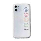 For iPhone 11 Straight Edge Colored Drawing Smiley Face Pattern TPU Protective Case (Colorful) - 1