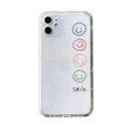 For iPhone 12 mini Straight Edge Colored Drawing Smiley Face Pattern TPU Protective Case (Colorful) - 1