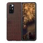 For Xiaomi Mi Mix Fold Crocodile Texture Leather Folding Protective Case(Brown) - 1