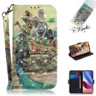 For Xiaomi Redmi K40 / K40 Pro / Poco F3 3D Colored Drawing Horizontal Flip Leather Case with Holder & Card Slots & Wallet & Lanyard(Zoo) - 1