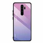 For Xiaomi Redmi Note 8 Pro Gradient Color Glass Case(Light Purple) - 1