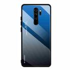 For Xiaomi Redmi Note 8 Pro Gradient Color Glass Case(Blue) - 1