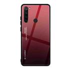 For Xiaomi Redmi Note 8 Gradient Color Glass Case(Red) - 1