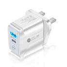 FLOVEME 210BL2007 PD 20W QC3.0 Phone Fast Charger Power Adapter, Plug Type:UK Plug(White) - 1