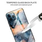 Abstract Marble Pattern Glass Protective Case For iPhone 11 Pro(Abstract Blue) - 3