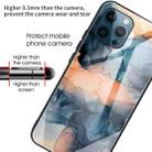 Abstract Marble Pattern Glass Protective Case For iPhone 11 Pro(Abstract Blue) - 4