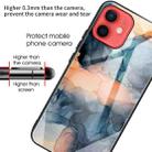 For iPhone 12 mini Abstract Marble Pattern Glass Protective Case (Abstract Blue) - 4