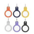 Shockproof Anti-scratch Silicone Protective Case Cover Key Chain with Hang Loop For AirTag(Orange) - 2