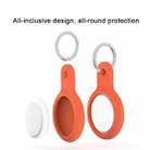 Shockproof Anti-scratch Silicone Protective Case Cover Key Chain with Hang Loop For AirTag(Black) - 4