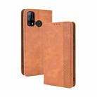 For Oukitel C23 Pro Magnetic Buckle Retro Crazy Horse Texture Horizontal Flip Leather Case with Holder & Card Slots & Photo Frame(Brown) - 1