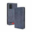 For UMIDIGI Bison GT Magnetic Buckle Retro Crazy Horse Texture Horizontal Flip Leather Case with Holder & Card Slots & Photo Frame(Blue) - 1