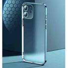 For iPhone 12 mini Anti-fingerprint Frosted Electroplating Protective Case with Camera Film (Silver) - 3