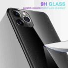 For iPhone 11 Carbon Fiber Texture Gradient Color Glass Case(Magenta) - 6