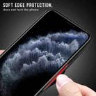 For iPhone 11 Carbon Fiber Texture Gradient Color Glass Case(Magenta) - 7