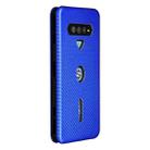 For Xiaomi Black Shark 4 / 4 Pro Carbon Fiber Texture Horizontal Flip TPU + PC + PU Leather Case with Card Slot(Blue) - 3