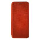 For Xiaomi Black Shark 4 / 4 Pro Carbon Fiber Texture Horizontal Flip TPU + PC + PU Leather Case with Card Slot(Brown) - 2