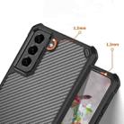 Carbon Fiber Acrylic Shockproof Protective Case For Samsung Galaxy S21+ 5G(Black) - 4