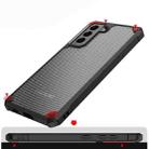 Carbon Fiber Acrylic Shockproof Protective Case For Samsung Galaxy S21+ 5G(Red) - 2
