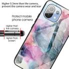 For Xiaomi Mi 11 Abstract Marble Pattern Glass Protective Case(Abstract Multicolor) - 4