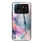 For Xiaomi Mi 11 Ultra Abstract Marble Pattern Glass Protective Case(Abstract Multicolor) - 1