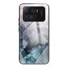 For Xiaomi Mi 11 Ultra Abstract Marble Pattern Glass Protective Case(Abstract Light Pink) - 1