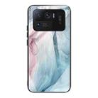 For Xiaomi Mi 11 Ultra Abstract Marble Pattern Glass Protective Case(Abstract Gray) - 1