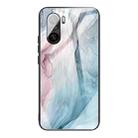 For Xiaomi Redmi K40 / K40 Pro / K40 Pro+ Abstract Marble Pattern Glass Protective Case(Abstract Gray) - 1