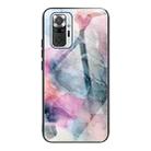 For Xiaomi Redmi Note 10 Pro / Note 10 Pro Max Abstract Marble Pattern Glass Protective Case(Abstract Multicolor) - 1